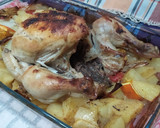 Foto del paso 5 de la receta: Pollo picantón al horno con guarnición