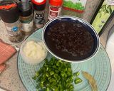 A picture of step 1 of Black Beans.