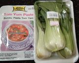 Foto langkah ke 5 dari resep Pangsit kuah Tomyam + Baso pentol ayam.