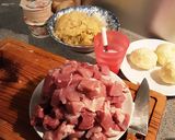 Szegediner Gulasch mit Bratklössen Rezeptschritt 4 Foto