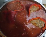 Foto del paso 9 de la receta: Ajíes rellenos en salsa