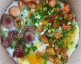 รูปขั้นตอนการทำที่ 3 ของ ไข่กะทะ 🍞🍅🥚