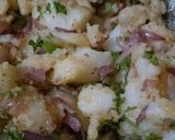 A picture of step 2 of Aloo toast.