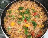 A picture of step 4 of Mexican Rice.