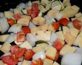 Foto del paso 7 de la receta: Colita rellena acompañada con verduras al horno