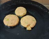 A picture of step 2 of Kuttu sago cutlet.