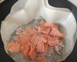 A picture of step 3 of Brick Tuna and Smoked Salmon Wrap.