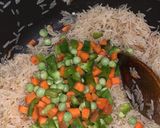 A picture of step 4 of Mexican rice.