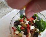 A picture of step 3 of My Cheese & Olive Greek inspired Salad 😀.