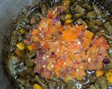 A picture of step 3 of Cous cous with liver sauce.