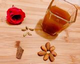 A picture of step 7 of Kashmiri kahwa Tea.