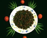 A picture of step 10 of Masala Bhindi.