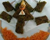 A picture of step 8 of Spinach pan cake with gram flour.
