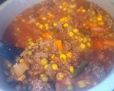 A picture of step 3 of Veggies Soup with Beef.