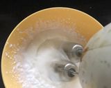 A picture of step 2 of Mango Mousse eggless.