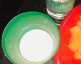 A picture of step 1 of Fruits custard.