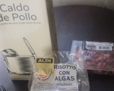 Foto del paso 1 de la receta: Risotto con algas y jamón
