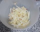 Foto del paso 2 de la receta: Pancakes saludables veganos de harina integral y manzana