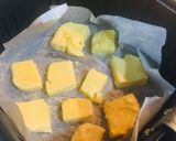 Hình bước làm 14 của món Bake it with me, bake it easy #1 :Bánh sữa nướng🥛🧀 Món ăn vặt dễ làm😋