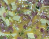 Foto del paso 2 de la receta: Tarta rápida de jamón, queso y cebollas!