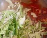 A picture of step 1 of Cabbage Sambar.