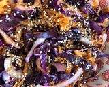 A picture of step 3 of Crunchy rainbow slaw.