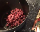 A picture of step 1 of Chili Colorado.