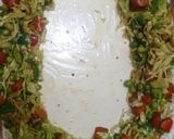 A picture of step 11 of Rainbow Macroni Party Platter.