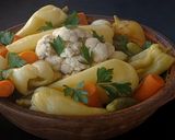Téli (savanyított) vegyes saláta (turšija) recept fázis 3 fotója
