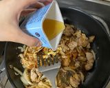 A picture of step 5 of Three Cup Chicken Pasta.