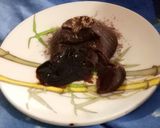 A picture of step 9 of Choco lava cake.