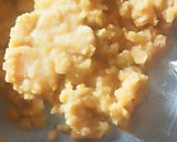 A picture of step 3 of Gud papdi Sukhdi.