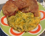 Zöldbab főzelék fokhagymás sült tarjával gluténmentesen recept fázis 6 fotója