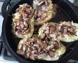 A picture of step 2 of California Farm Beef Stuffed Potato Skins on Latkes.