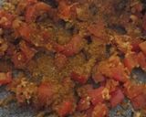 A picture of step 3 of Tomato Sabzi.