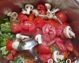 A picture of step 1 of Mixed Vegetable Fettuccine.