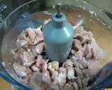 A picture of step 1 of Seekh Kabab.