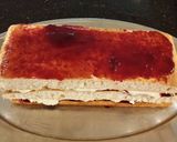 A picture of step 28 of White Chocolate Layered Torte with Rasberry and White Chocolate Cream.