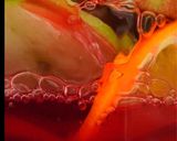 A picture of step 5 of Hibiscus Tea Sangria.