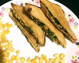 A picture of step 8 of Cheesy Corn Spinach Sandwich.
