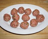 A picture of step 2 of Shiitake Meatballs, Jon Style.