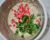 A picture of step 5 of Baghara baigan raita.