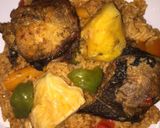 A picture of step 6 of Thieboudienne (Senegalese Jollof Rice).