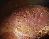 A picture of step 1 of Hunter beef.