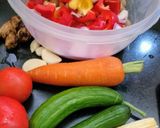 A picture of step 1 of Thai Red Curry Veg...With winter veggies.