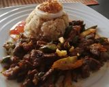 Foto del paso 3 de la receta: Quinoa con ternera y apio salteados