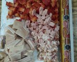 A picture of step 1 of Frijoles Charros.