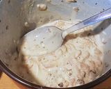 Foto del paso 8 de la receta Tempurburguesa de pollo, champiñones y mozzarella con guarnición