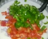 A picture of step 4 of Suji chilla.