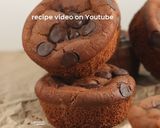 A picture of step 1 of Mochi Brownies in a Muffin Tin.